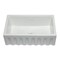 Alfi Brand 30" White Reversible Smooth / Fluted Sgl Bowl Fireclay Farm Sink AB3018HS-W - alternate 6